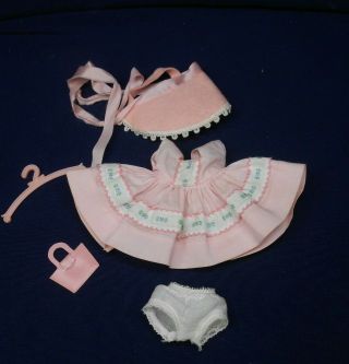 Vintage Nancy Ann 1953 Muffie Outfit 601 " Margie Adorable " In Exc