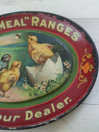 Vintage c.  1900 Quick Meal Ranges Stoves Change Tip Metal Tray Farm Sign.  $$ 3
