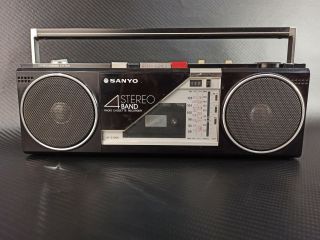 Vintage Sanyo M - S300K 4 Stereo Band Radio Cassette Recorder For Parts/Repair 2