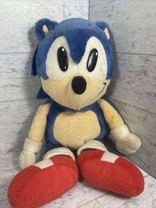 Rare Vtg Sonic The Hedgehog Plush Large 13 " 1993 Caltoy Toy Sega Game 90 
