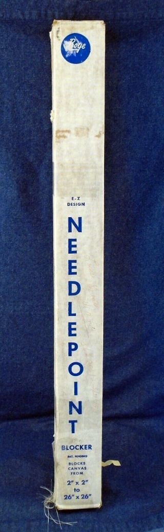 Vintage Boye Ez Design Needlepoint Embroidery Blocker Frame Stretcher For 2 - 26 "