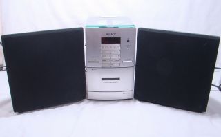 Vintage 1998 Sony Cmt - Ed1 Compact Disc Player Cassette Player Radio W/ Speakers