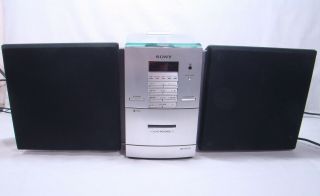 Vintage 1998 Sony CMT - ED1 Compact Disc Player Cassette Player Radio w/ Speakers 2