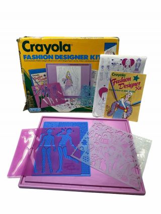 Vintage 1990 Crayola Fashion Designer Kit