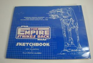 1980 Vintage Star Wars The Empire Strikes Back Sketchbook Joe Johnston Artwork