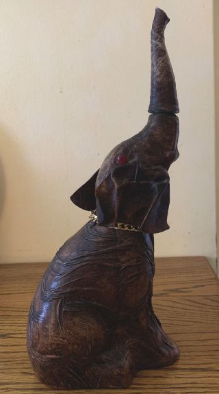 Vintage Elephant Leather - Wrapped Wine Bottle