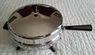 Vintage Atomic Farberware 12 " Electric Fry Pan Skillet Model 310 - A