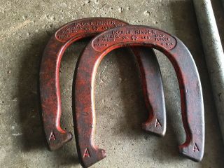 Vintage Official Diamond Duluth Double Ringer Set Horseshoes & Posts Games USA 3