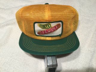Vintage Dekalb Seeds Flying Ear Patch K Brand Full Mesh Trucker Hat Cap Snapback