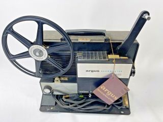 Vintage Argus Showmaster 462 Portable Movie Projector W/ Reel