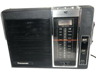 Vintage Panasonic Am/fm Portable Radio Model Rf 900 Ic Integrated Circuit.  Japan