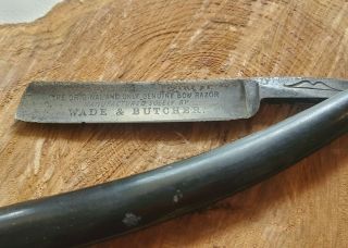 Vintage / Antique Wade & Butcher Straight Razor - Sheffield,  England 1