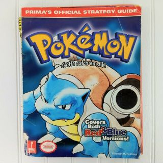 Vintage Pokemon Blue Prima Strategy Guide Red & Blue Version Read