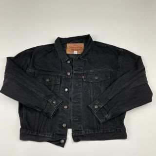 Vintage Levis Strauss Denim Jean Boxy 90’s Jacket Black 70598 4159 Men’s Sz M