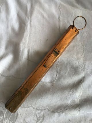 VINTAGE CRANDALL PETTEE CO.  TYCOS COPPER THERMOMETER 12 