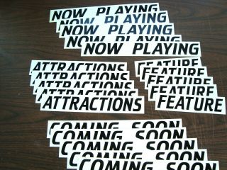20 Vintage Movie Theater Lobby Card Signs Now Playing Feature Attractions & More