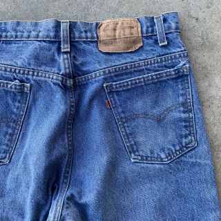 Vintage Levi’s 517 Orange Tab Denim Jeans 34x36 Measured 32x33 Usa Made Cotton