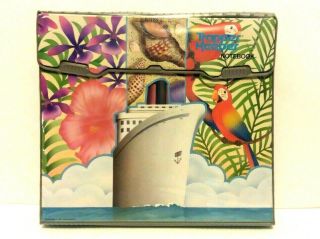 Vintage 1991 Mead Trapper Keeper Notebook Cruise Ship,  Macaw,  Tropical,  29096