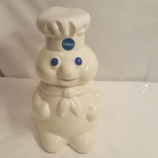 Pillsbury Doughboy Vintage 1988 Ceramic Cookie Jar 12”