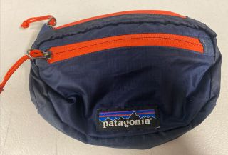 Vintage Patagonia 51884 Lightweight Travel Mini Hip Pack Navy Blue & Orange