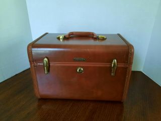 Vintage Samsonite Luggage Train Travel Case 4912 Red