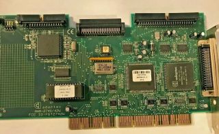 Rare Vintage Adaptec Aha - 2942w Eisa 50 Pin And 68 Pin Scsi Card Fcc Fgt27r2w