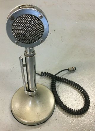 Vintage D - 104 Astatic Cb Microphone Chrome Lollipop