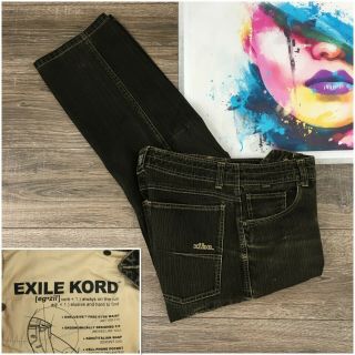 Kuhl Men’s Exile Kord Cargo Pants Vintage Patina Dye Brown Size 34x32 Rugged
