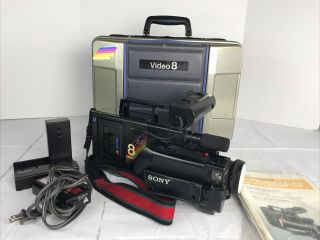 Vintage Sony Ccd - V8af Video 8 Camera Recorder Camcorder With Case