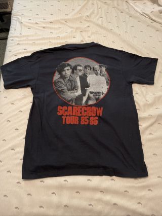 Vintage 1985 John Cougar Mellencamp Scarecrow Tour T Shirt.  Mens Large
