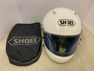 Vintage Shoei Rf Vh Auto Racing Full Face Helmet Retired Ferrari Racer