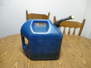 Vintage Plastic Blitz Plastic 5 Gallon Kerosene Gas Can Self Venting Fuel Jug