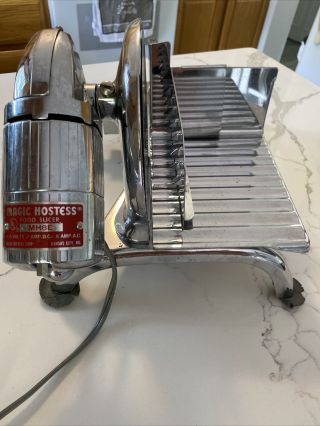 Vintage Magic Hostess Electric Food Cheese Meat Slicer Mh8e Great