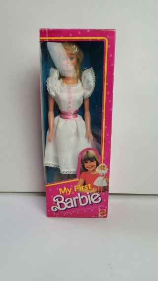 My First Barbie Doll 1875 Box By Mattel 1984 Read Ad Please Mm