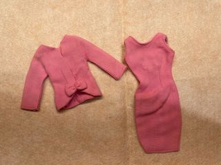 Vintage Barbie Hong Kong Pink Dress And Matching Jacket