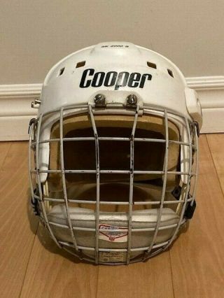 Vintage Cooper Sk2000 S Hockey Helmet - White