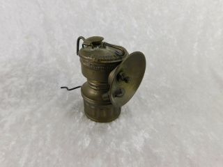 Vintage Carbide Miners Lamp Shanklin Mfg Brass Lantern Light For Display
