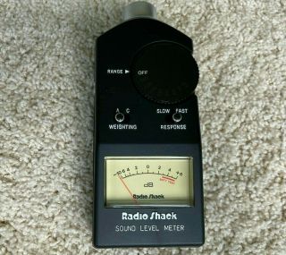 Vtg Realistic/Radio Shack Sound Level Meter with Case and Instructions 2
