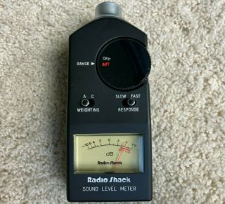 Vtg Realistic/Radio Shack Sound Level Meter with Case and Instructions 3