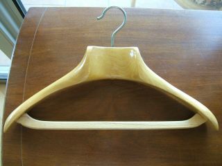 Vintage Brooks Brothers Custom Clothes Suit Wooden Hanger By Reguitti In Italy