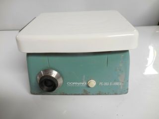 Vintage Corning Pc - 353 Laboratory Magnetic Stirrer (6 " X 7 " Top Plate)