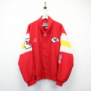 Mens Vintage Logo Athletic 90s Nfl Pro Line Kansas City Chiefs Jacket Red | Xl