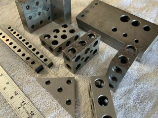 Vintage 1 - 2 - 3 Blocks L Block Toolmaker Machinist Grind Mill Inspect Quality