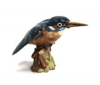 Vintage Beswick England Kingfisher Model Ornament 2371 Lovely Colours - L10