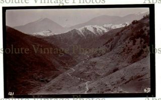 Old Photograph Nathula Pass Sepearating Sikkim From Tibet Northeast India C.  1910