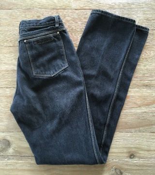 Vtg Gloria Vanderbilt By Murjani High Waist Sun Washed Black Jeans Size 10 My