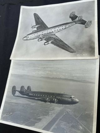 2 Different Vtg 1930’s Douglas Dc - 4 Press 8x10 Photos