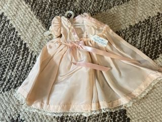 Vintage 1950 ' s Madame Alexander Cissette Pink Nightgown/Robe 3