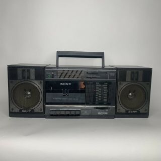 Vintage Sony Cfs - 3300 Stereo Cassette Boombox Ghetto Blaster And