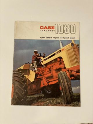 Vintage Case 7 - Plow 1030 Tractors Advertising Brochure